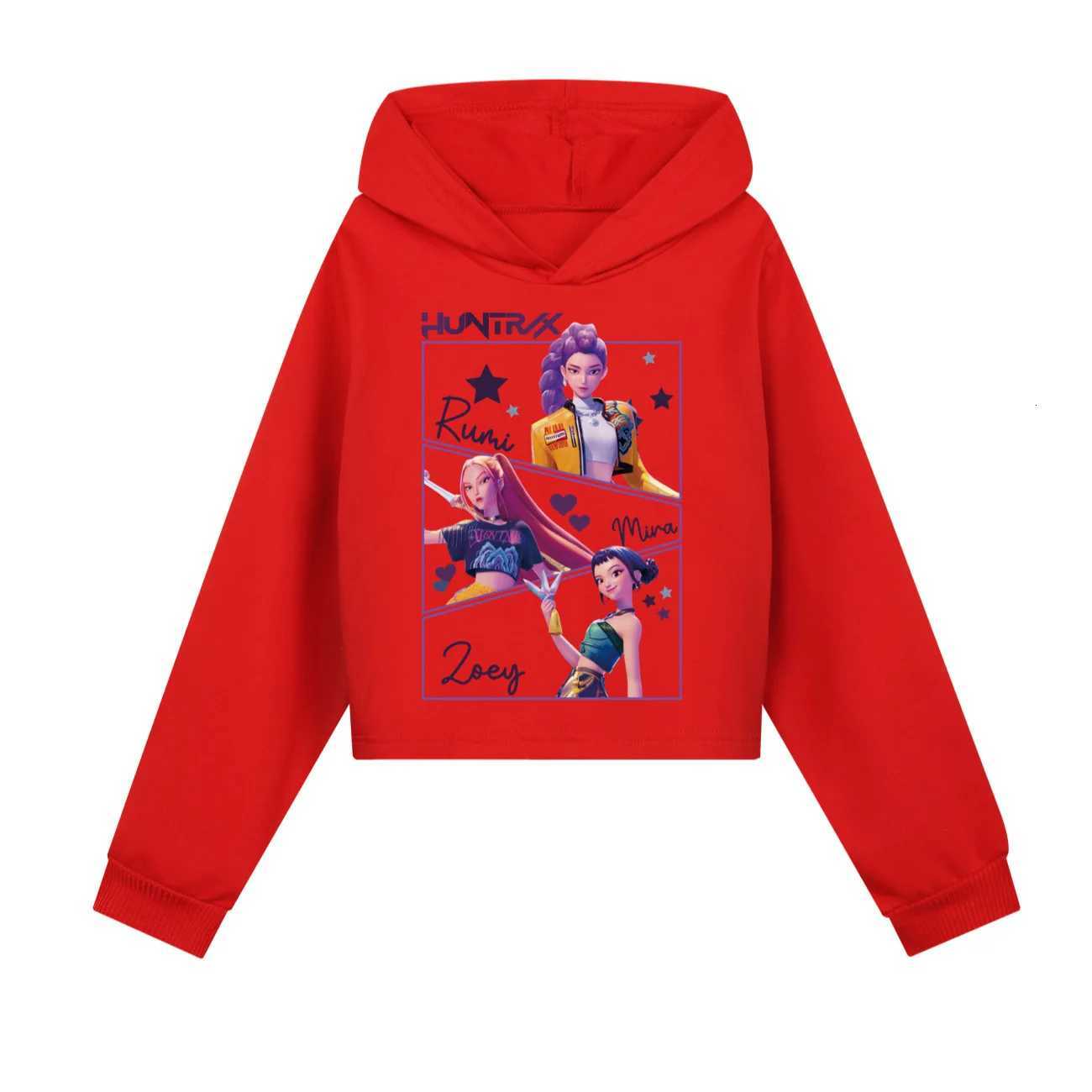 KPop Demon Hunters Huntrix Kids Hoodie Baby Girls Teen Cartoon Fashion Sweatshirt Casual Autumn Coats for YouthW251115