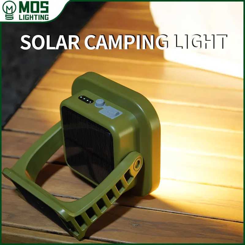 MOSLIGHTING 9000mAh Camping Lantern Flashlight Solar Camping Light USB Fast Rechargeable Bulb Outdoor Tent Lamp Emergency Lights M251115