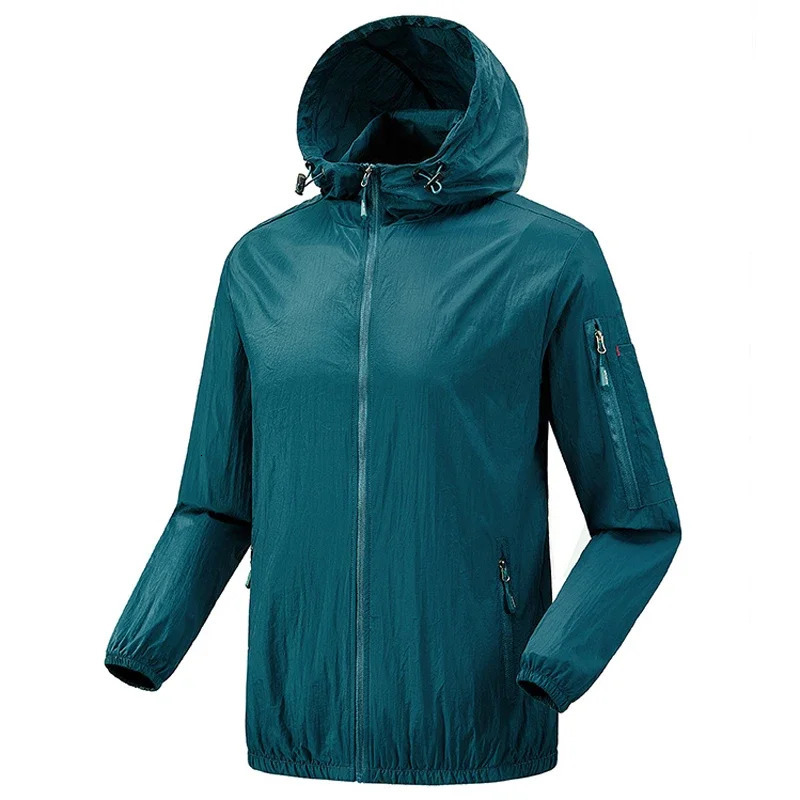 Summer Mens Skin Quick Dry Hiking Jacket Waterproof Sun UV Protection Coats Men Outdoor Sports Fishing Camping Running Jacket 250408