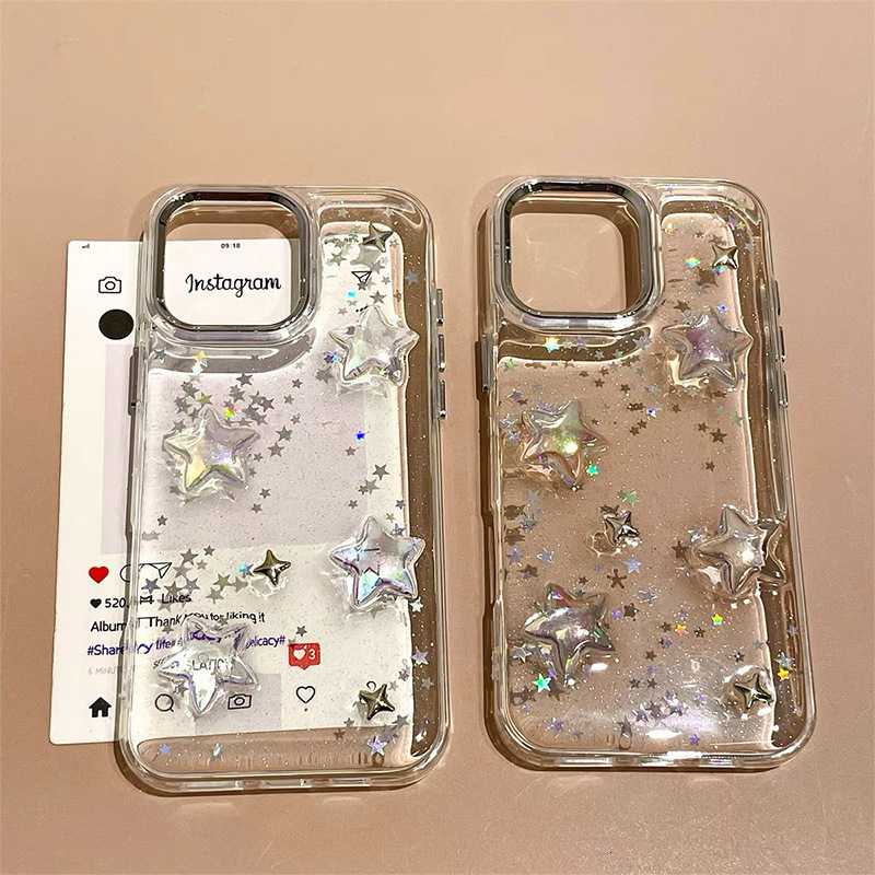 Pentagram Transparent Phone Case Compatible with iPhone 17 Pro Max High-End vogue protective case iPhone 16/15
