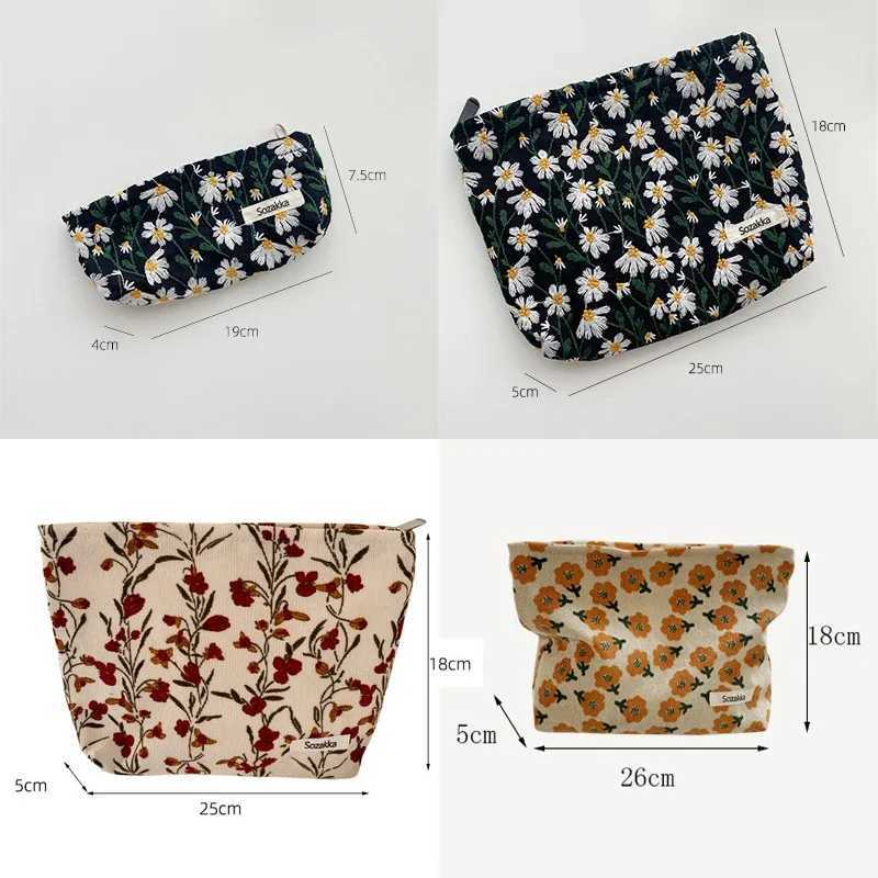 Womens Makeup Bag Womens Big Fi Club Flower Party Wallet Makeup Bag Travel Handbag School Girls Pencil Storage BagXJ250415