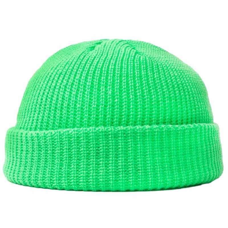 Hip Hop Beanie Knitted Hat Men Fashion Skullcap Autumn Women Winter Brimless Baggy Melon Cap Cuff Docker Fisherman Beanies HatT251115