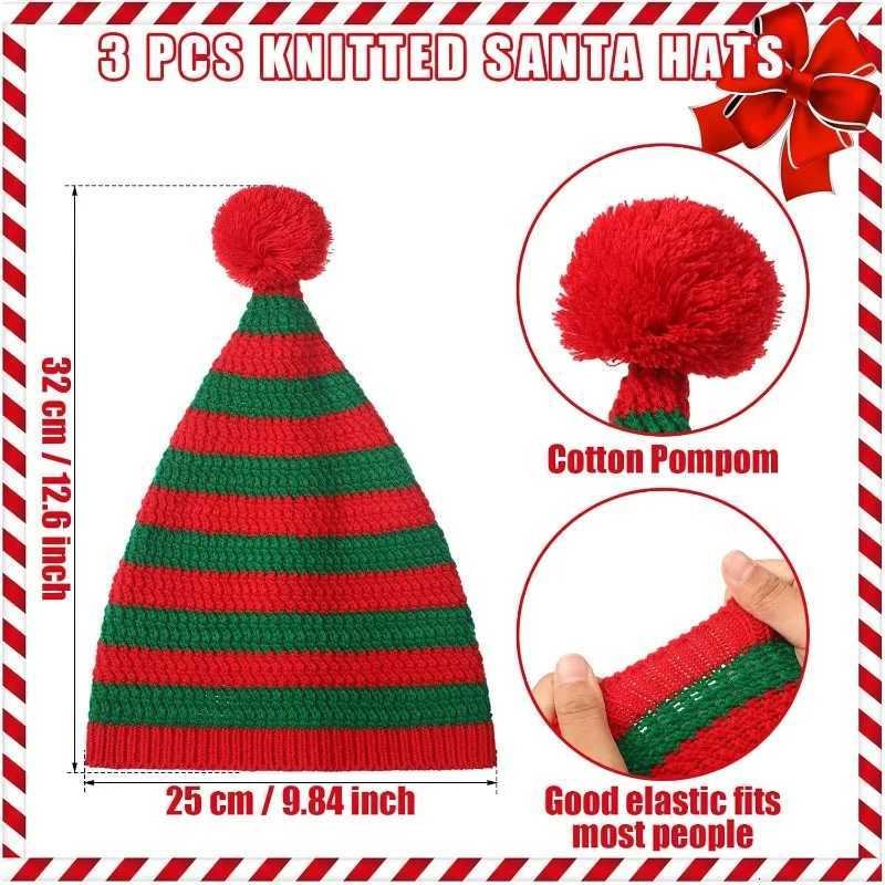 Christmas Hat Santa Costume Style Festive Beanie for Outdoor Activities Holiday Party Decoration and Christmas Gifts for Family Y251115
