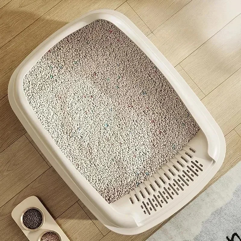 Cat Litter Box Small Size Pet Sandbox for Kitty Anti-Splash Cats Toilet 250414