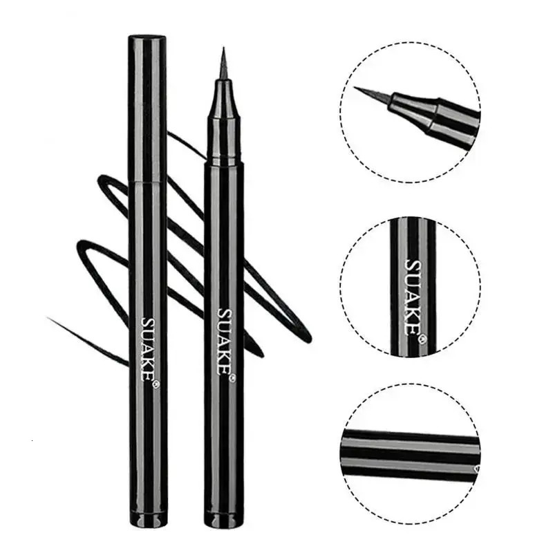 Quick-dry Eyeliner Pencil Makeup Long Lasting Smooth Matte Eye Liner Waterproof Anti Smudge Liquid Eyeliner Pen Eyes Cosmetics 250414