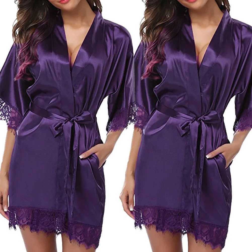 1 Piece Womens Underwear Glossy Robe Pajamas Ice Silk plus Size Nightgown Homewear Fashion Trend C251115