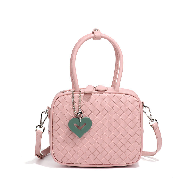 2025 New Woven Bag Women's Fashion PU Leather Handbag Commuter Designer Crossbody Shoulder Bag