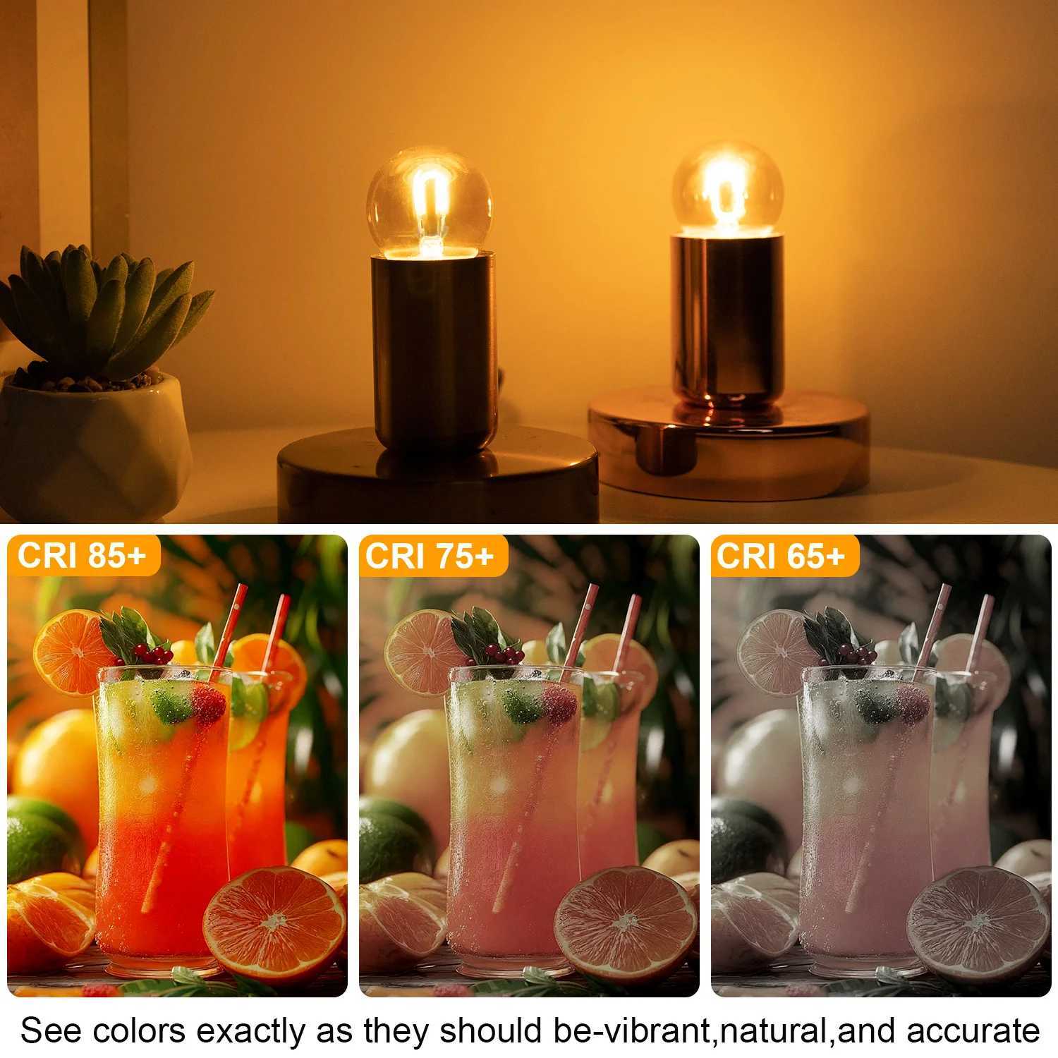 10PCS Light Bulbs G40 Retro Edison LED Light Bulb 1W E27 B22 2200K Amber Eplacement Lamp Bedroom Chandeliers Garden Decoration C251115