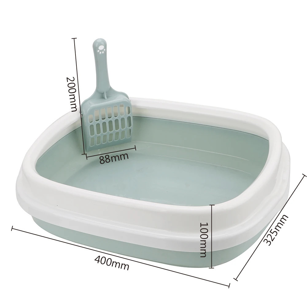 1 Set Anti-Splash Dog Toilet Cat Litter Box Pet Toilet Bedpan Cat Dog Tray with Scoop Excrement Training Sand Litter Box 250414