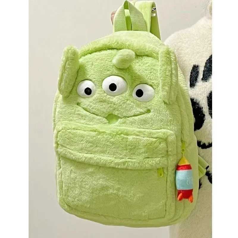 real pictures 2025 spring New Strawberry Bear Lotso 3D Funny Backpack Girls Heart Cute Plush drop shipping fashion BackpackW251114