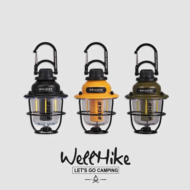 WELLHIKE Outdoor Lock Loose Fruit Lamp Ultra -Long Closer -End Photos Of The Camp Atmosphere Mini Lamp Multi -Gear Adjustment M251115