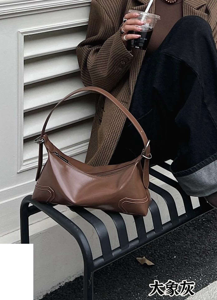 Mm Women's Bags Spring/Summer New Top Single Armrest Order Genuine Leather Cross Shoulder Female Niche Design High End Sensation Bag