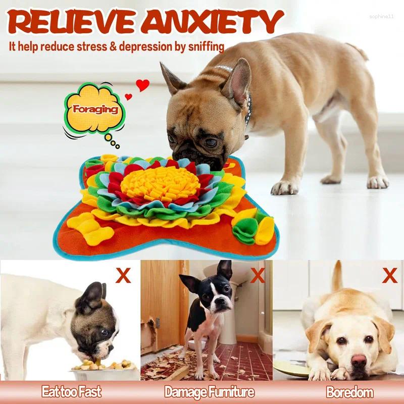 Update Pet Dog Snuffle Mat Nose Smell Training Sniffing Pad Puzzle Toy Slow Food Feeding Bowl Washable Toys Alfombra Olfativa