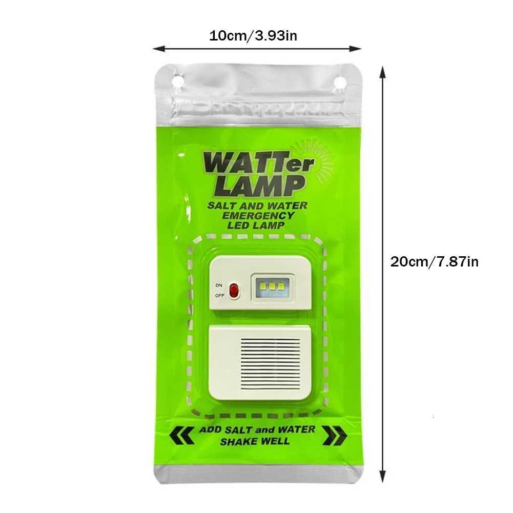 Salt Water Lamp Portable Outdoor Camping Light Reusable Waterproof Portable Energy Savin Lamp Picnic Fishing Camping Lantern M251115