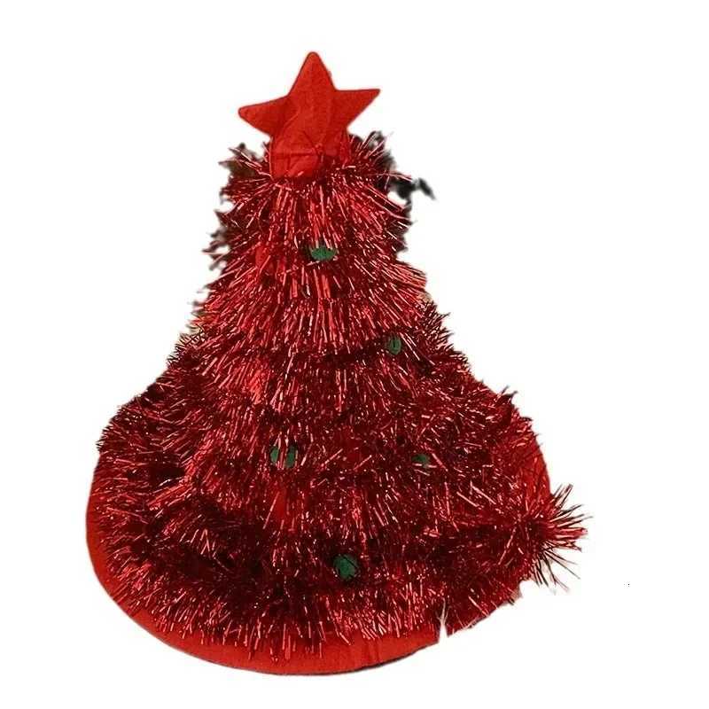 Funny Christmas Tree Shape Hat Xmas Adult Kids Photo Props Noel Hat Merry Christmas Decor 2026 Feliz Navidad Happy New Year 2026 Y251115