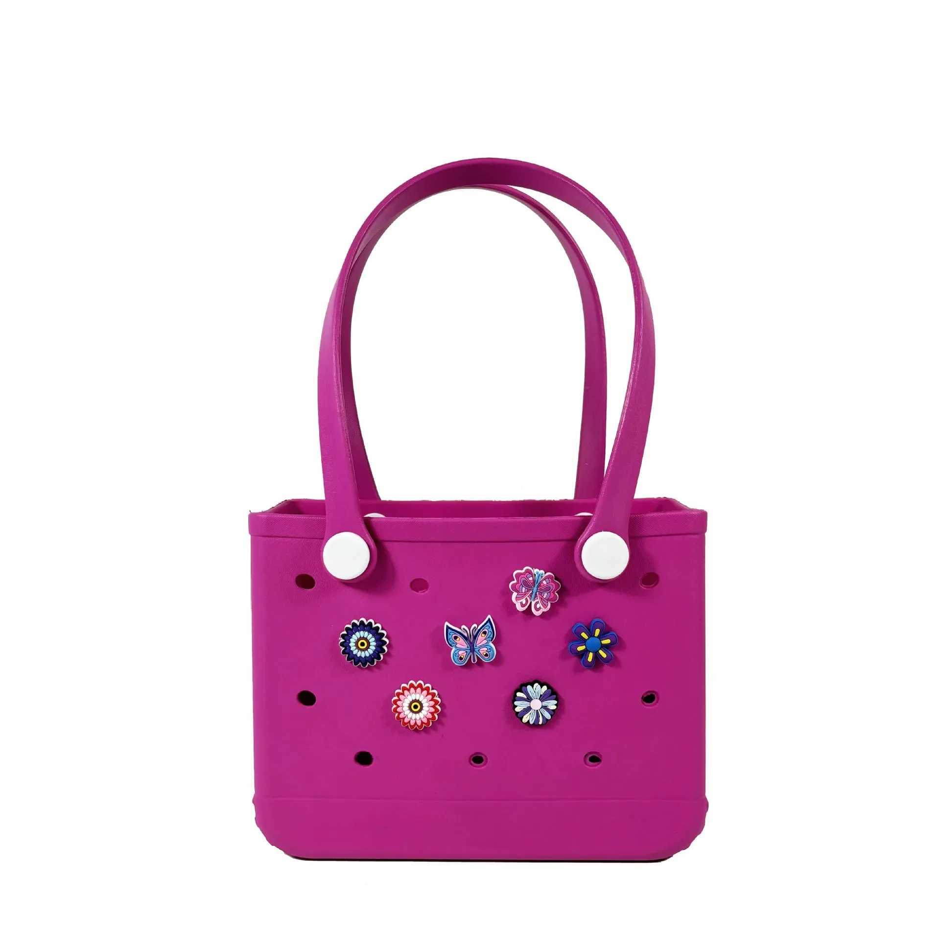 New EVA beach bag outdoor portable perforated bag ultra light storage bag womens commuting handbag W250415