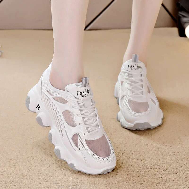 2025 Summer New Designer Fashion Women's Casual Sports Shoes Mesh Breathable Sports Running Comfortable Walking Shoes