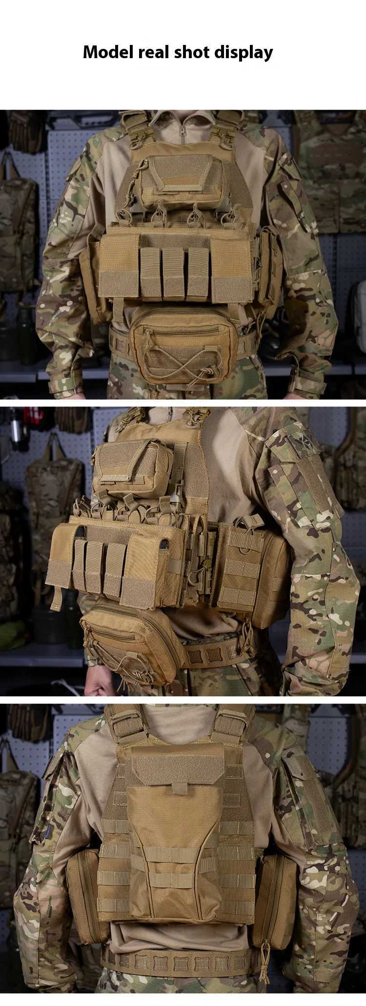 Yakeda 1000D Quick-Release Outdoor Set Training Vest Multi-Functional CS Field Tactical VestXJ251114