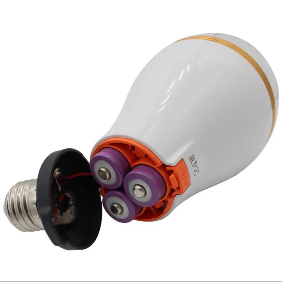 18650 Removable Battery Outdoor Camping Rechargeable Bulb Power AC 85-265V Lighting 5-8 Hours LED Emergency Bulb C251115