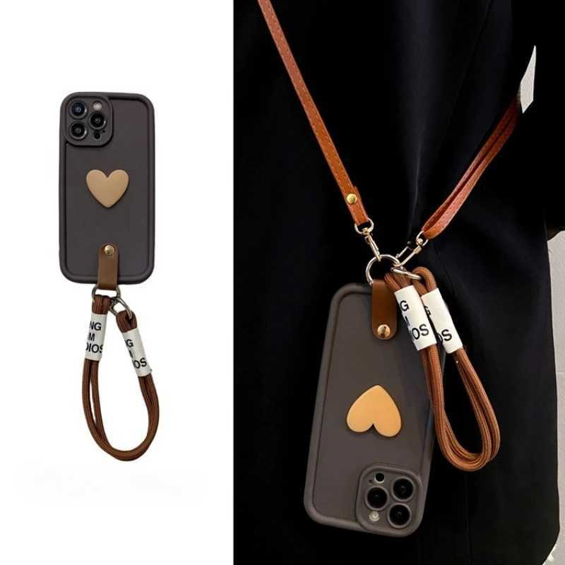 Crossbody Lanyard Wrist Strap Stand Phone Holder Case for iPhone 17 Air 16 16e 15 14 Plus 13 12 11 Pro XS Max XR 8 7 Plus Cover J251202