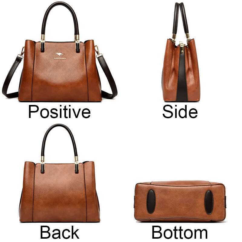Genuine Handbags Women 2024 Trending Crossbody Shoulder Bags Ladies Branded Tote Bag 100% Cow Leather Casual Sac
