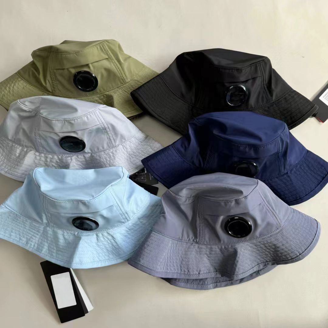 Designer Mens Hat Lens Bucket One Lens Goggles Men Women Wide Brim Hats Sun Cap Outdoor Recreation Women Uniesex Fashion Active Caps