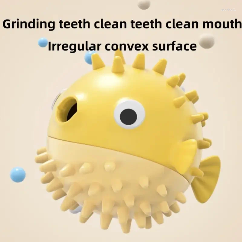Update Pet Leakage Toy Cat And Dog Bite Training Grinding Teeth Resistance Cleaning Ball Puzzle Interactive Feeding