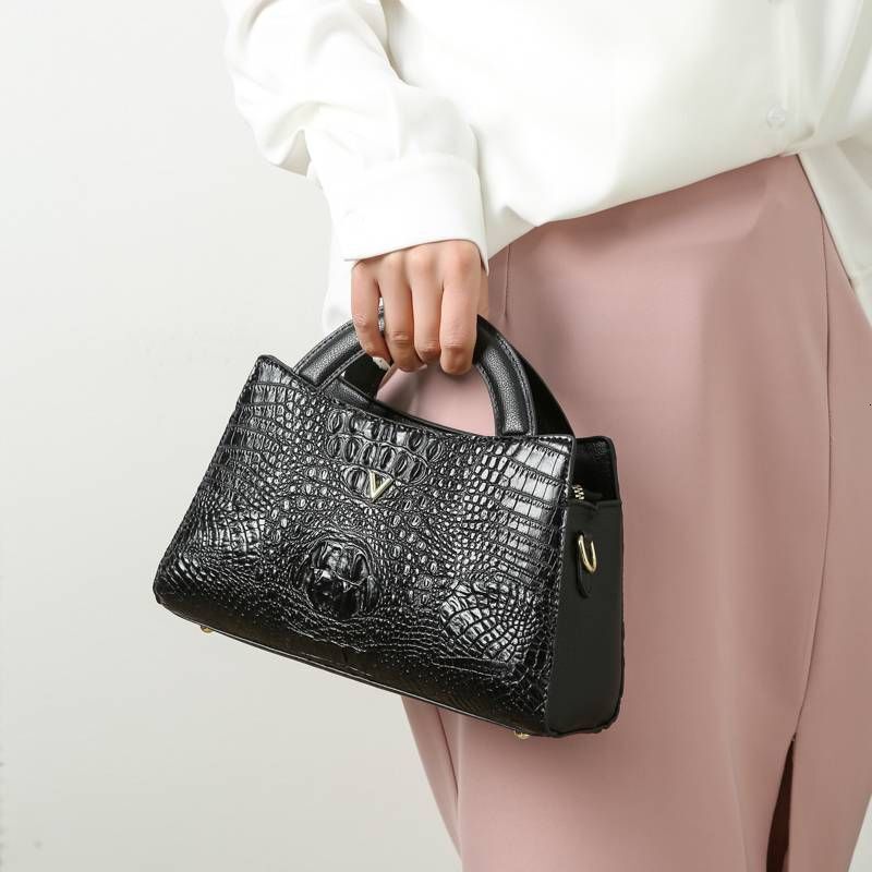 Retro Style Crocodile Pattern Women's Bag Crossbody Shoulder Handbag Daily Matching Holiday Gift