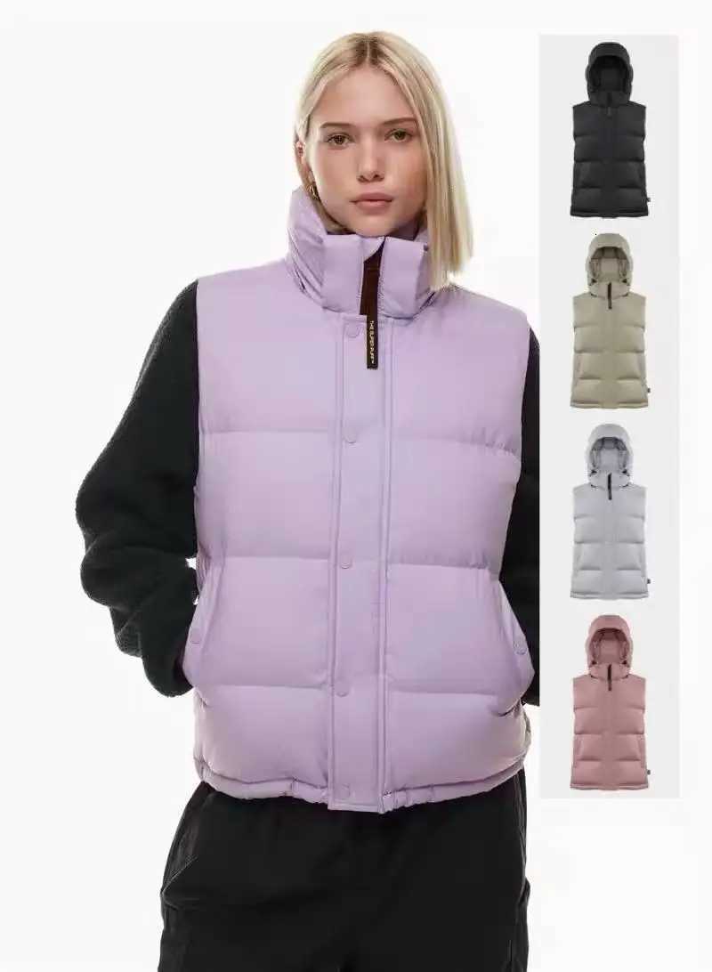 Aritzia Thick and Warm Versatile Down Jacket with Detachable Hood and Short Vest Style Down JacketW251115