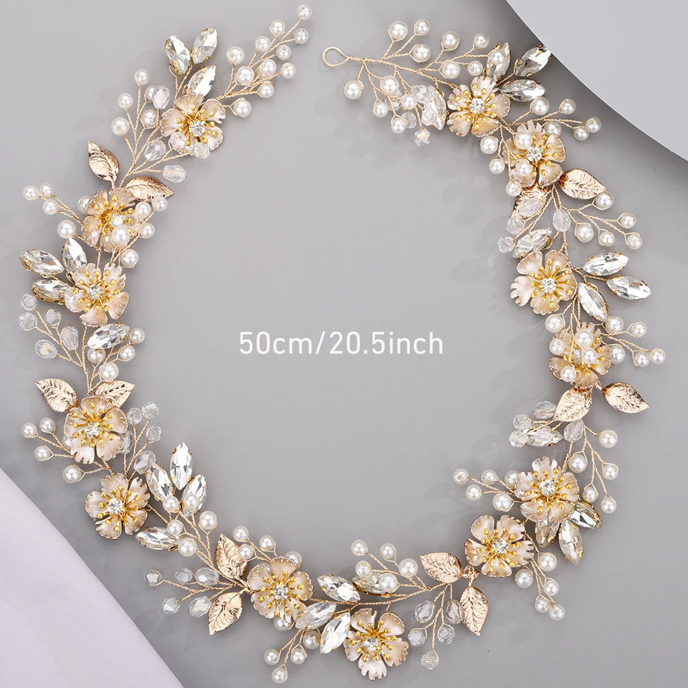 Pearl Bridal Hair Accessories Dresses For Special Events Flower Headbands Bridesmaids Gifts Trendy Wedding Hair Jewelry 250414