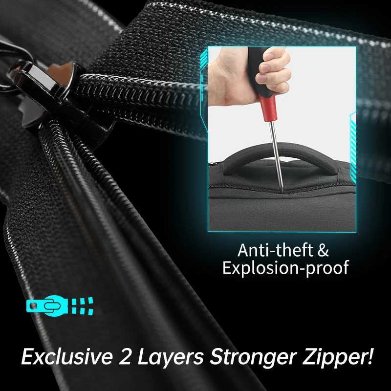 Tigernu Mens Backpack Fashion Travel Backpacks Male Anti Theft USB Charging 156 Laptop Backpack Waterproof School Bags For MenW251114