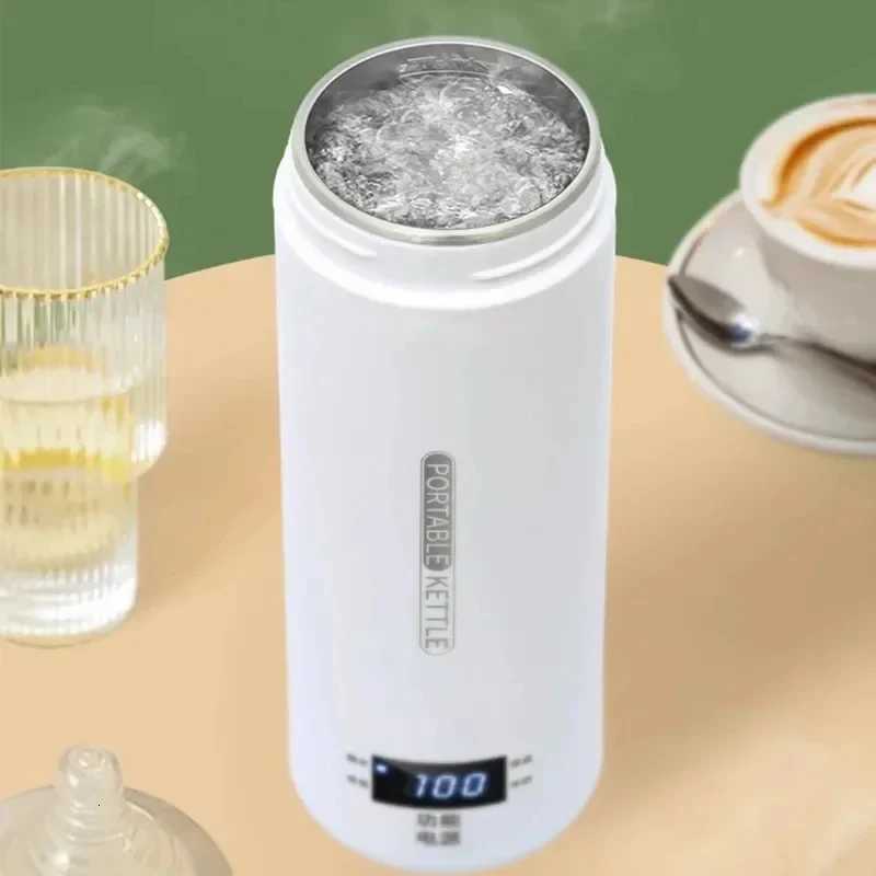500ML Electric Kettles Portable Tea Coffee Kettle Travel Boil Water Thermal Cup Anti-Scald Water Bottle English Menu Y251114
