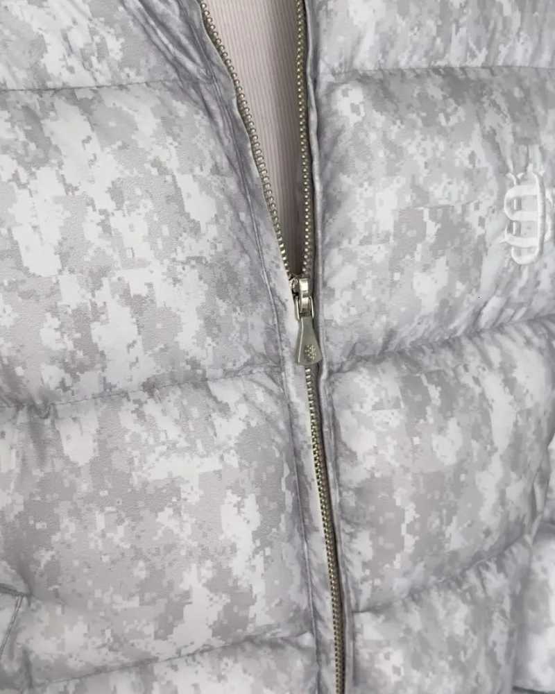 2025 Trendy High Street Retro Casual Solid Color Zipper Coat Street Hip-Hop Streetwear Men Harajuku Gray Camouflage Warm Jacket M251115