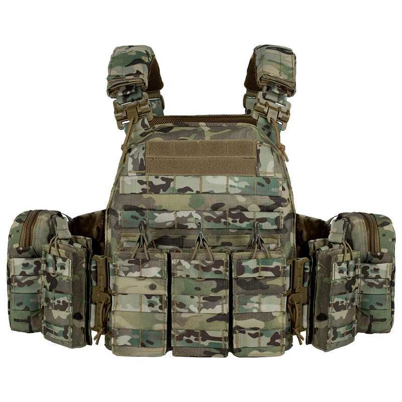 YAKEDA 6094 Vest Light Weight Quick Release Combat Plate Carrier1000D Nylon Molle Vest Hunting Vest Black XJ251114