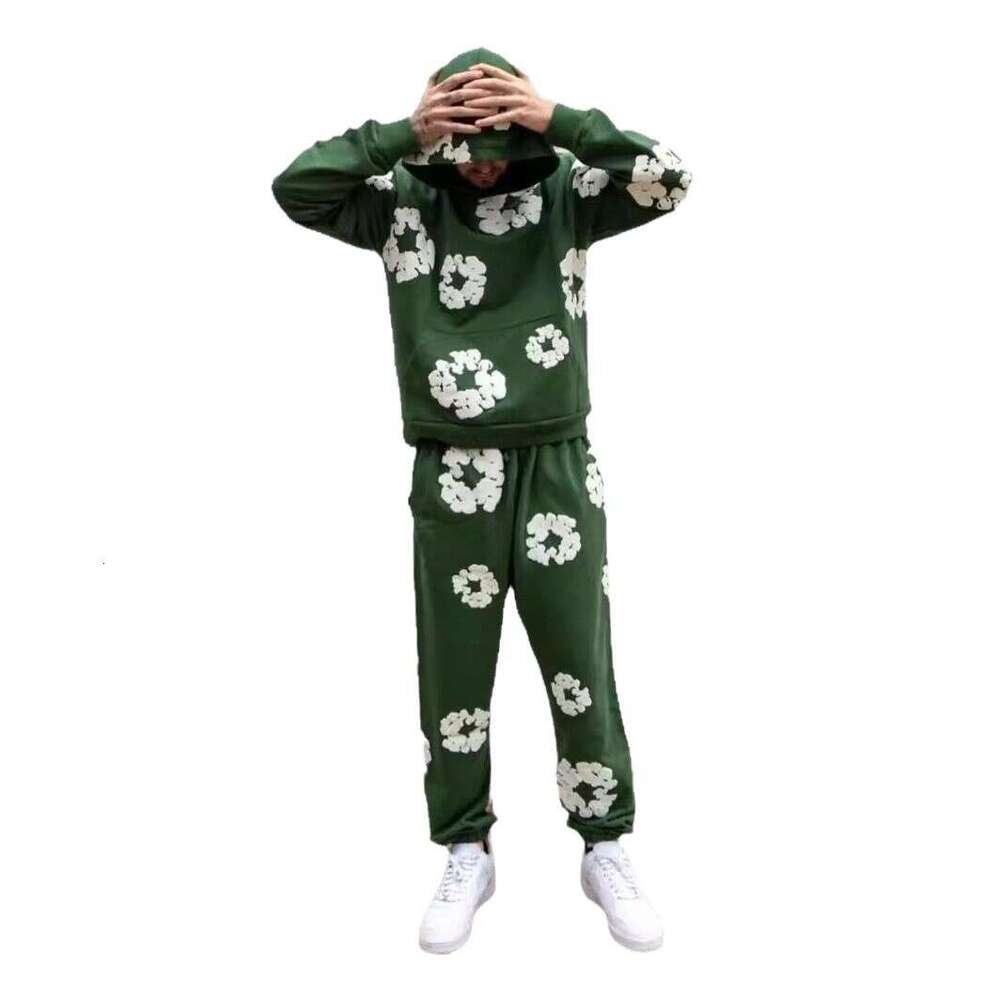 Mm Trendy Foam Printed Loose Hoodie Y2k Hip-Hop Street Wear Men's And Women's Pullover Casual Top