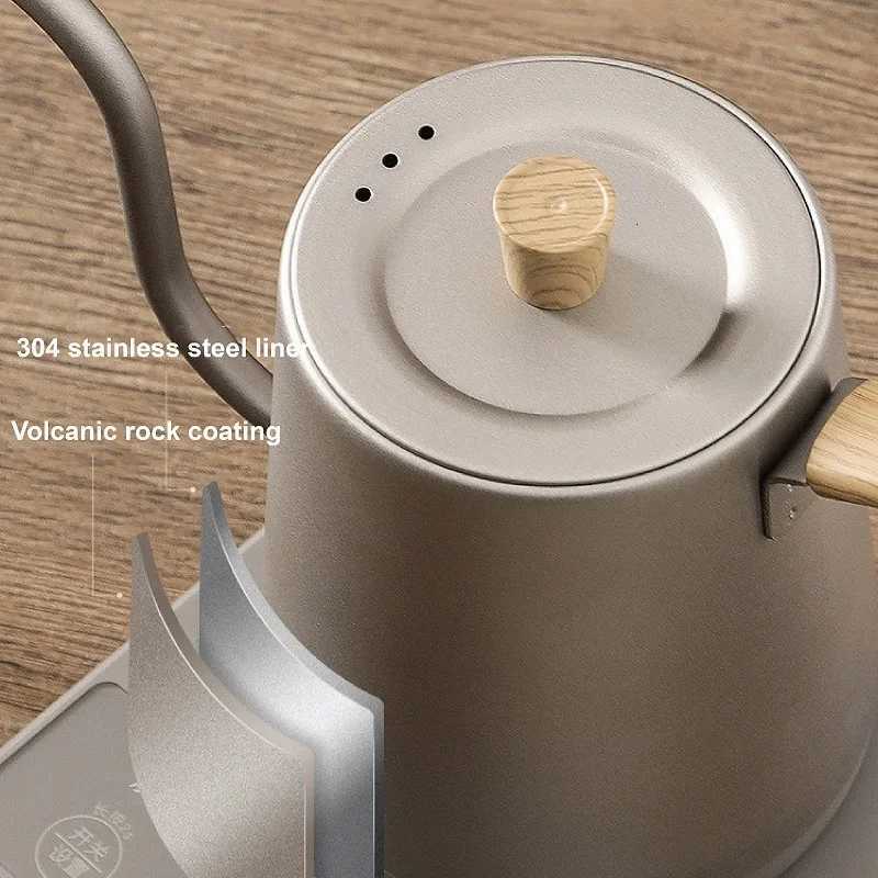 110V/220V Smart Gooseneck Coffee Kettle 304 Stainless Steel Quick Kettle Office Temperature Control Teapot Thermos Pot 800ml Y251114