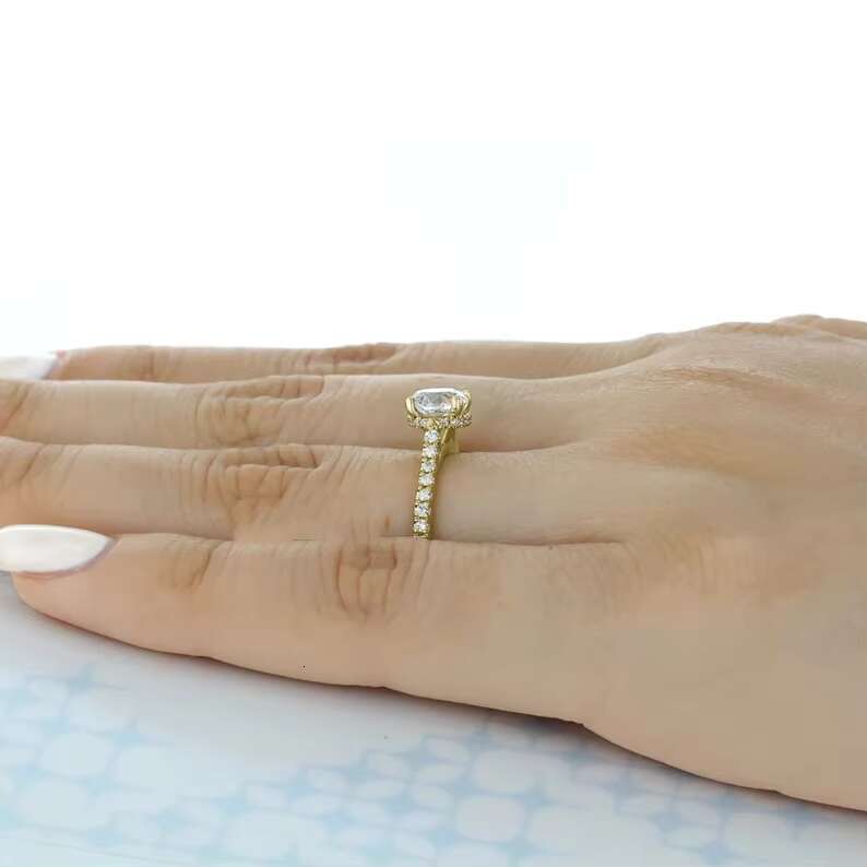 4mm Eternity Band Ring 925 Sterling Silver 2ct Round Moissanite Engagement Moissanite Eternity Ring