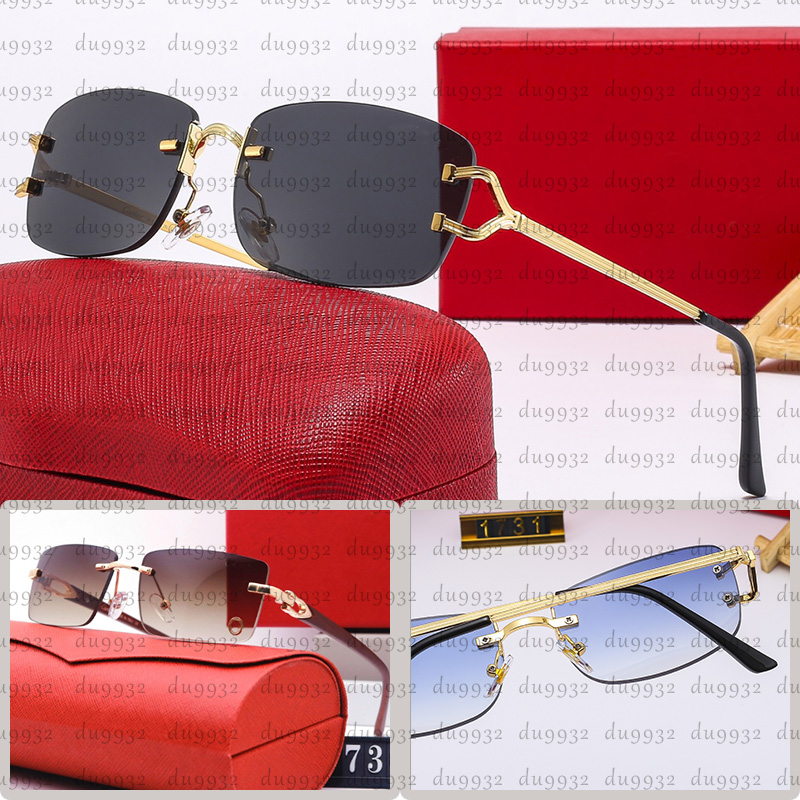 Designer Women's Sunglasses Rimless cutaway Square sunglasses Men's Sunglasses Y-leg glasses Optical frame Cartlines glasses Fashion accessories