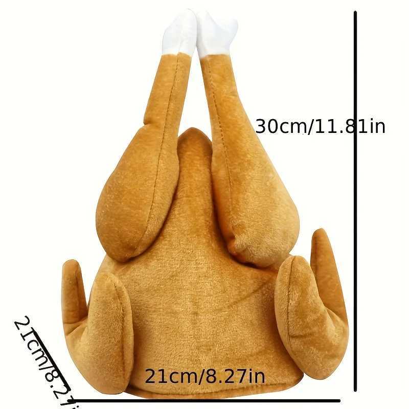 Thanksgiving Turkey Drumstick Hat Festive Chef Hat No-Power Needed Home Kitchen Decor Holiday Atmosphere Props for Thanksg Y251115