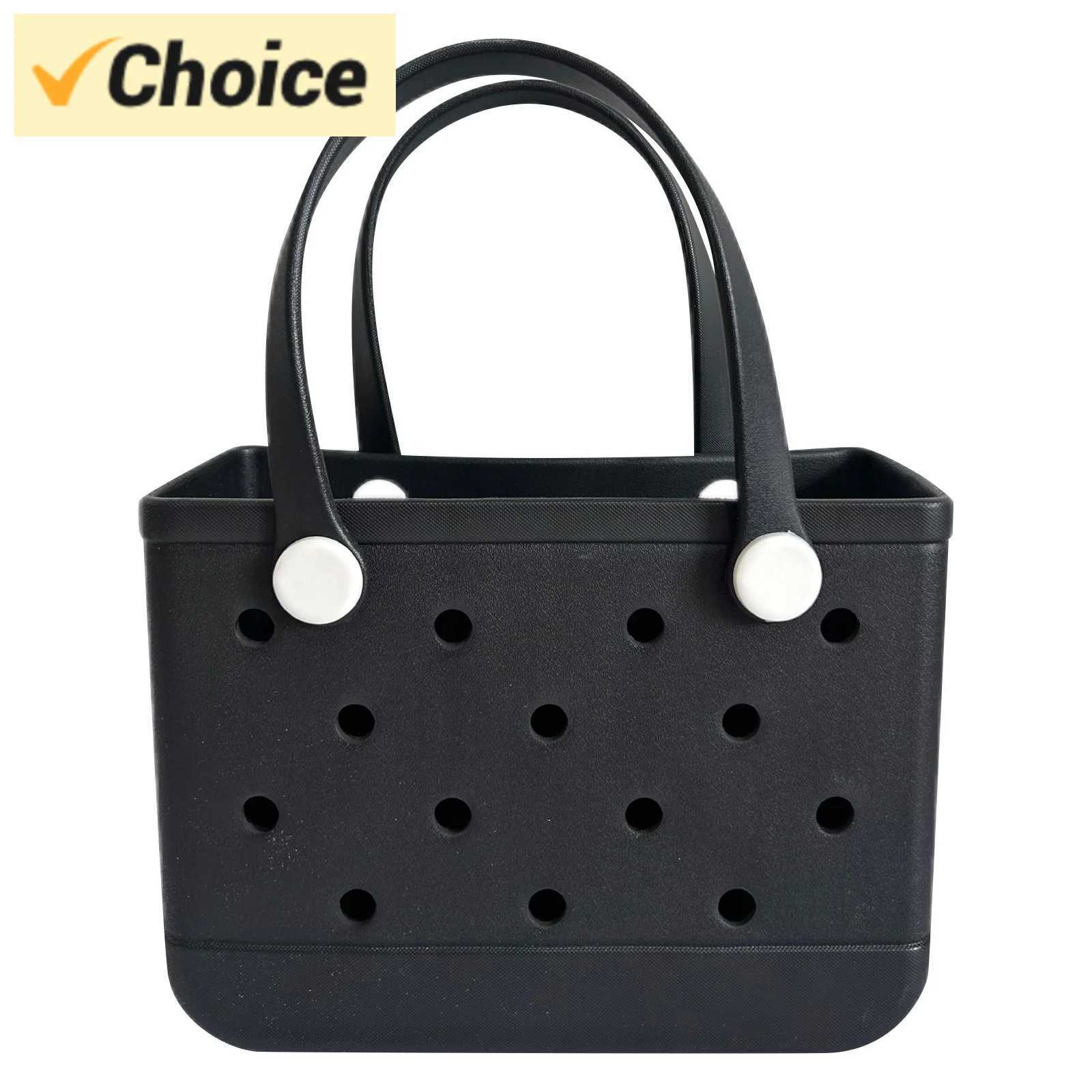 Beach bag EVA rubber waterproof beach travel picnic storage basket for women shopping handbag Sac jelly handbag W250415