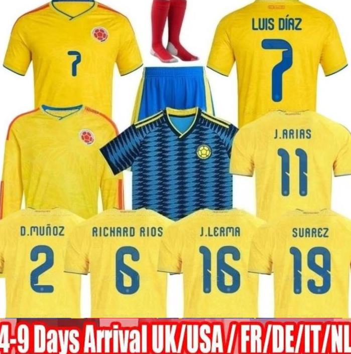 Colombia 2026 World Cup Home Centenary soccer jersey 100-years anniversary 2025 james LUIS DIAZ L.DIAZ J.LERMA Copa America Home away men kids