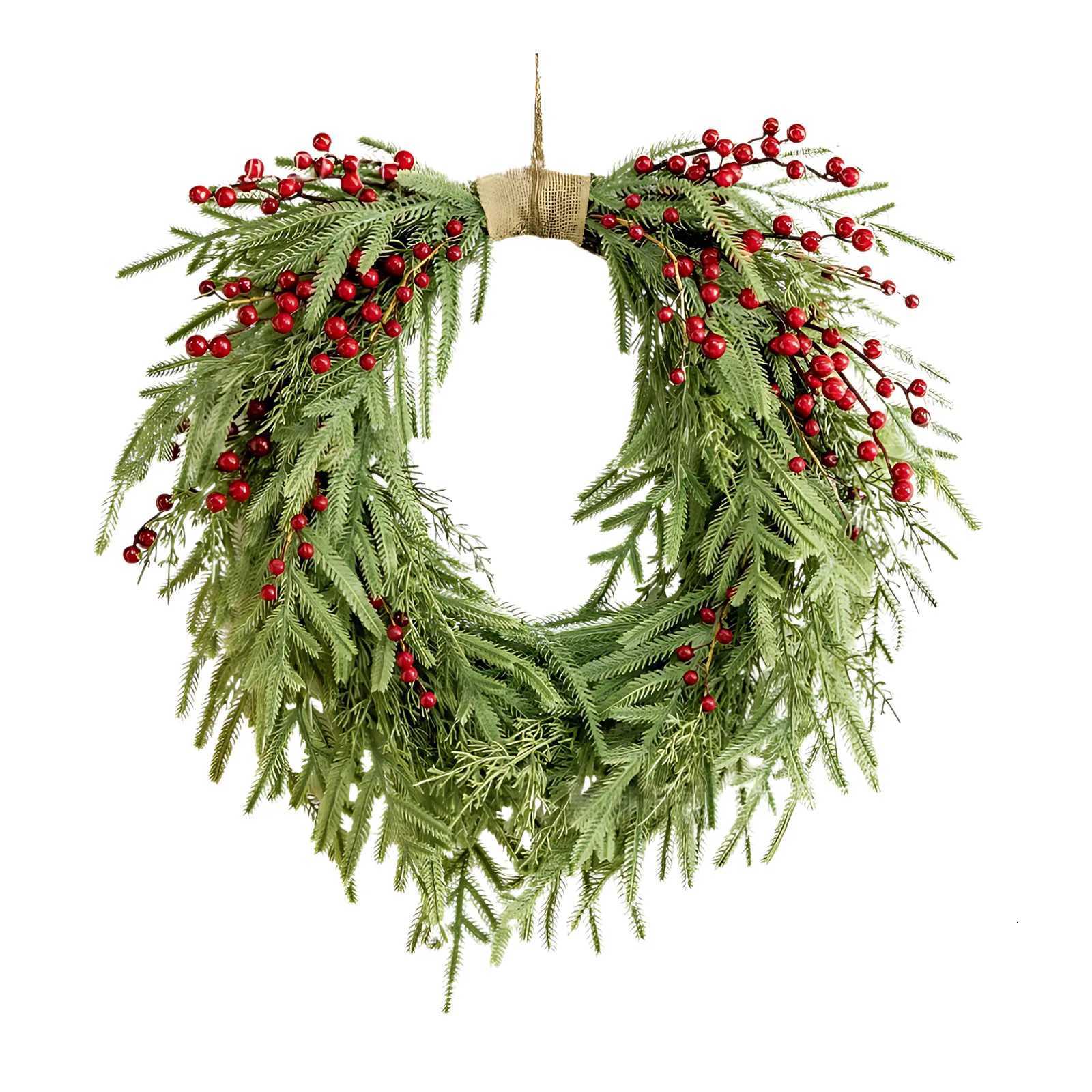 2025 Christmas Wreath Winter Wreath Garland Wall Hanging Artificial Wreath Front Door Wreath Xmas Wreath For Indoor OutdoorM251115