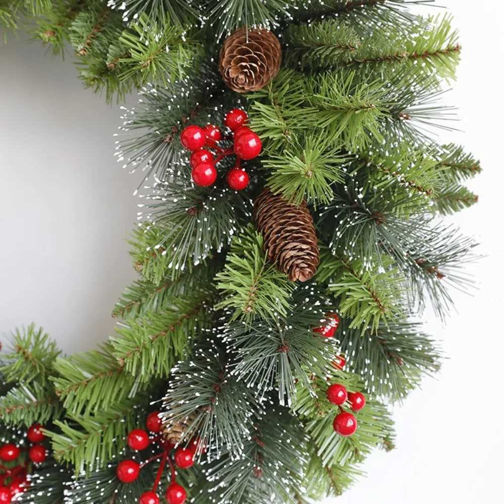 With Pinecone and Berry Christmas Hanging Garland Artificial Holiday Art Xmas Wreath Gifts Multifunctional 20/30/40cmM251115