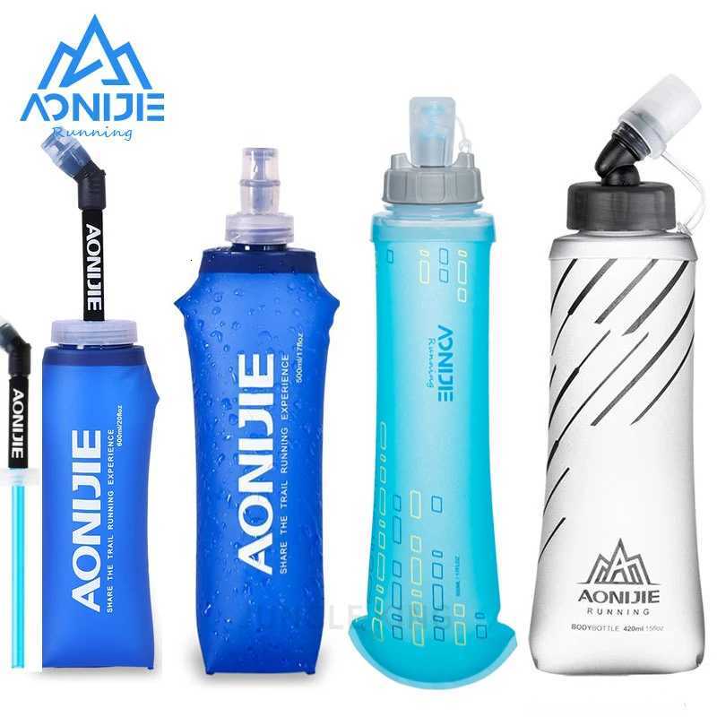 AONIJIE 250ml 500ml Soft Flask Folding Collapsible Water Bottle TPU BPA-Free For Running Hydration Pack Waist Bag Vest SD09 SD10W251114