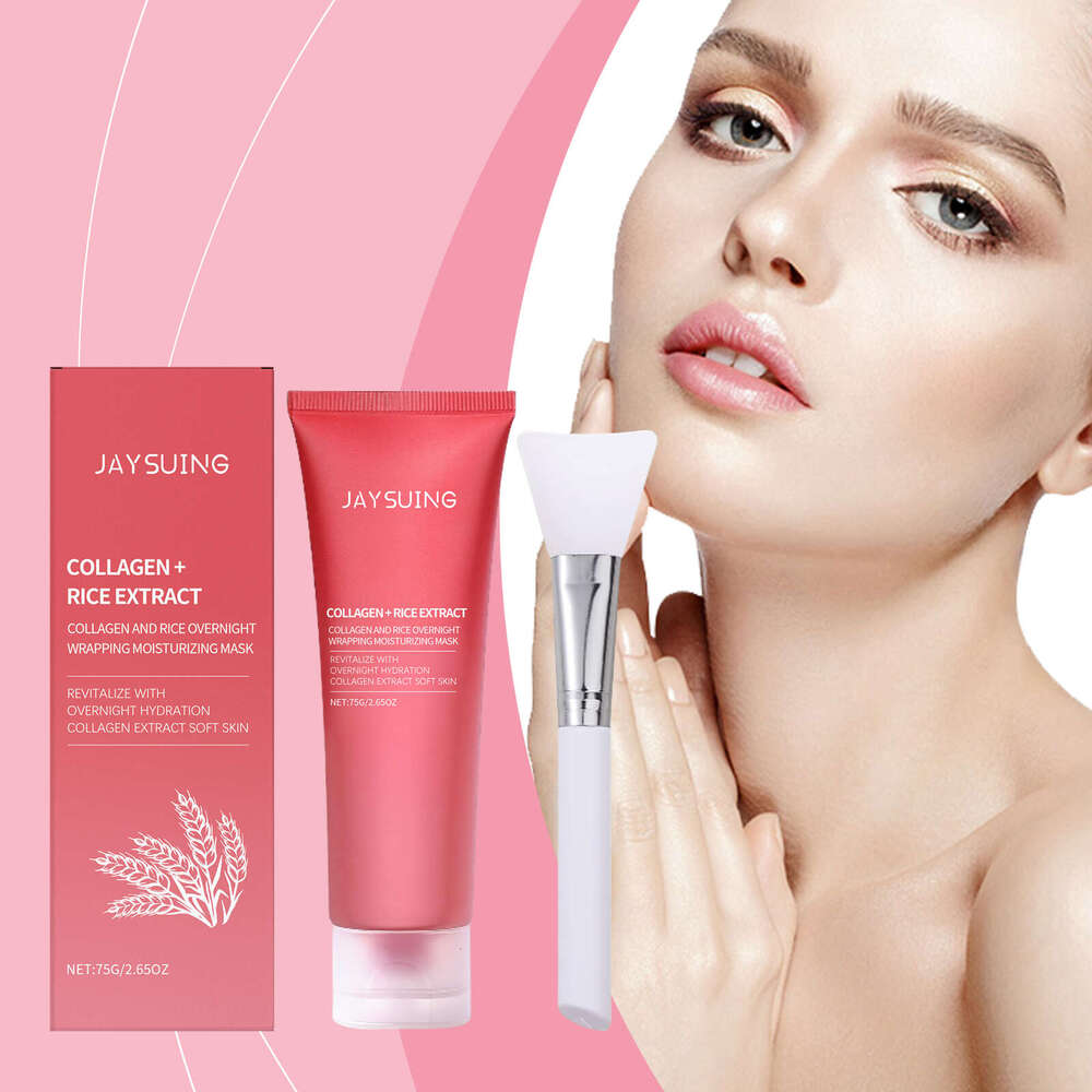 JAYSUING Rice Peel-off Lightweight Moisturizing Hydrating Skin Glowing Brightening Facial Mask