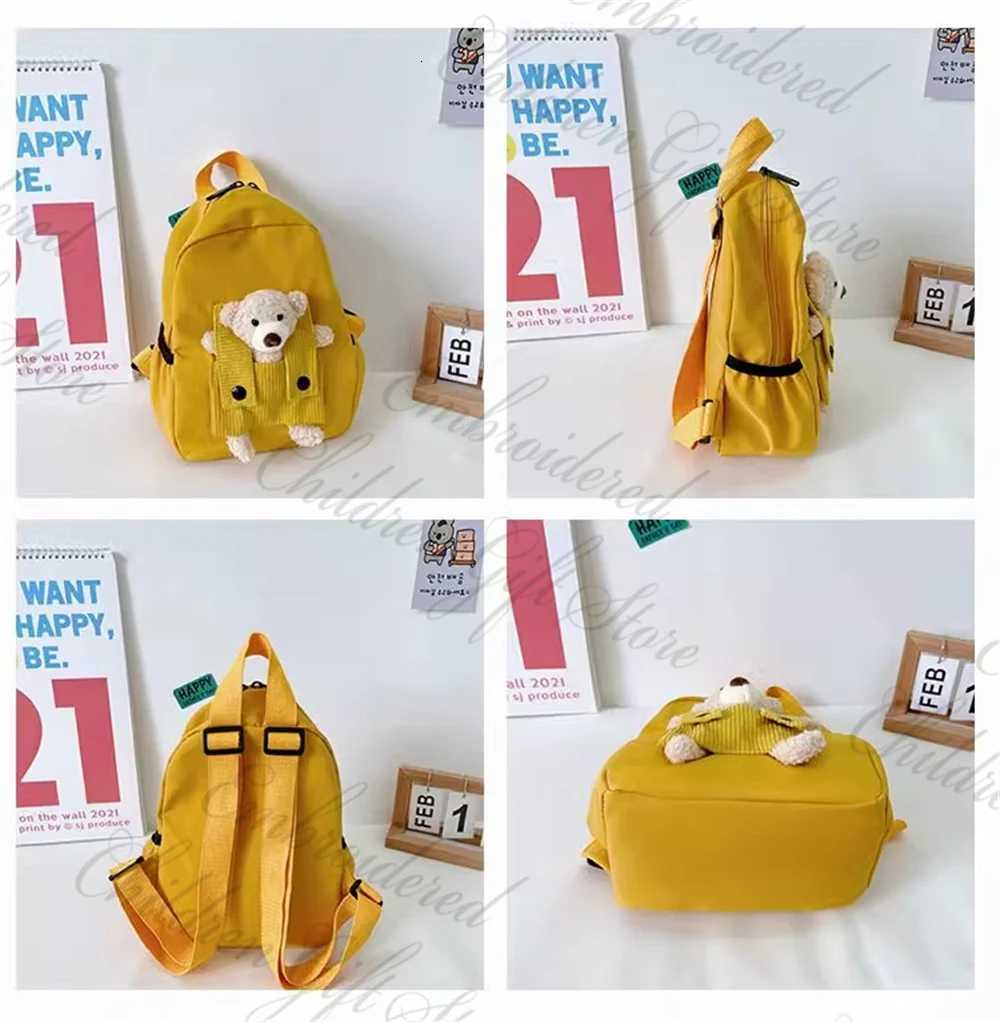 New Kids Cartoon Personalized Name Backpack Cute Baby Backpack Custom Embroidered Name Kindergarten Book Bag Outgoing SnackbagsW251114