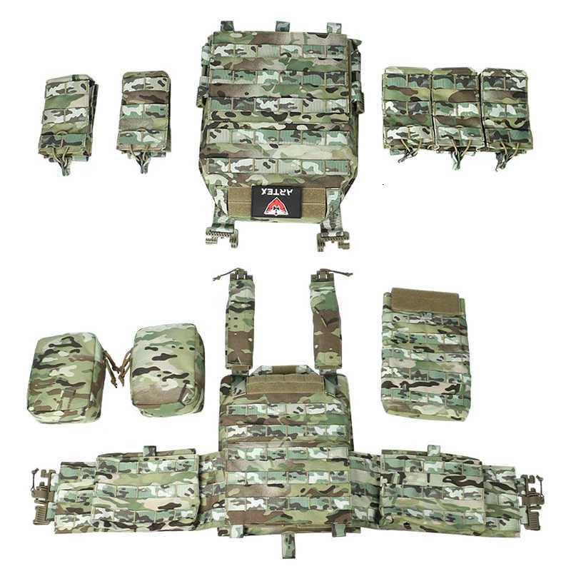 1000D Nylon high quality fabric Quick Release Airsoft Tactical Hunting Vest with triple magazine pouch tactical vest XJ251114