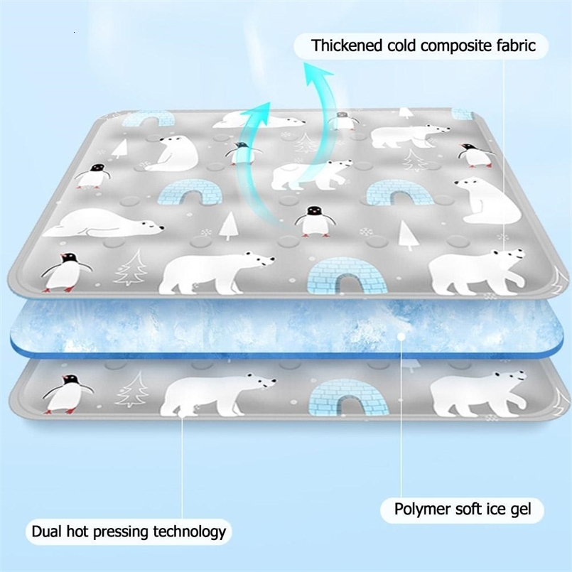 Summer Pet Ice Mats Waterable Pet Cooling Pad For Small Big Dogs Pet Accessories Tear Resistant Pet Cooling Tool 250415