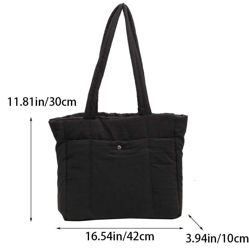 Soft Shoulder Bag For Women Cloth Solid Color Female Handbags Large Capacity Tote Bags Shopping