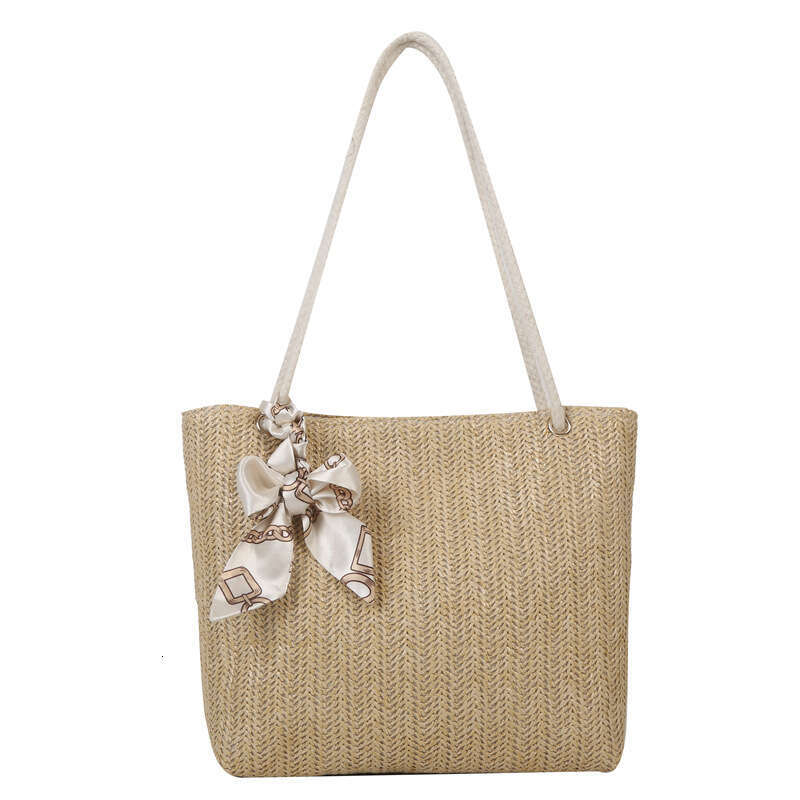 Handmade Beach Bag Women's Tote Large Capacity 2023 New Fashion Handbag Single Shoulder Underarm Grass Weaving Casual Bag Kq2